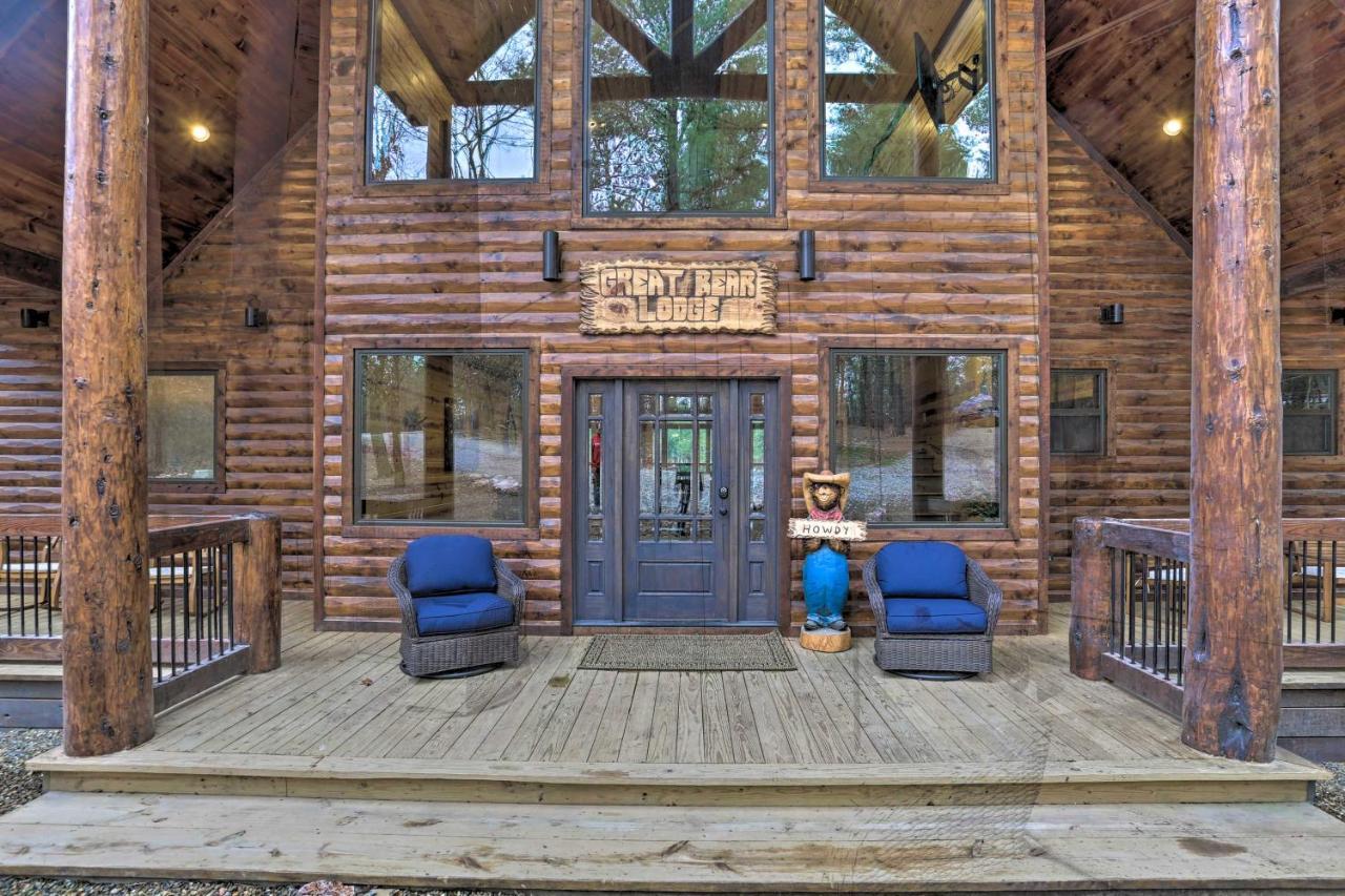 Luxe 'Great Bear Lodge' With Spa, Fire Pit, And Views! 브로큰보우 외부 사진